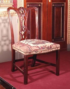 Silla con respaldo de cintas de Chippendale, c.1760